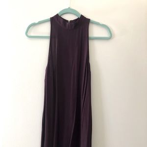 Express, high neck, zipper back dress
